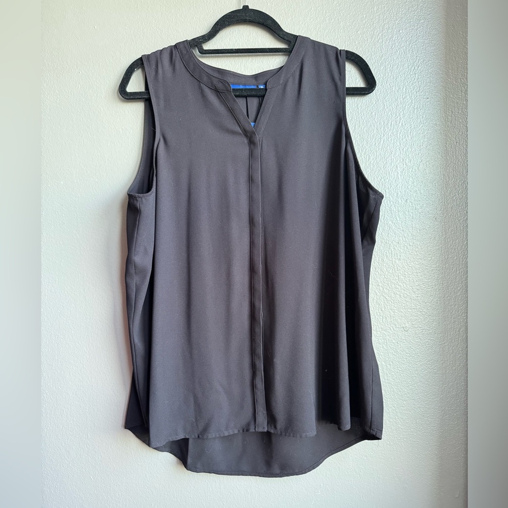 Apt. 9 Sleeveless Blouse in Charcoal, XL